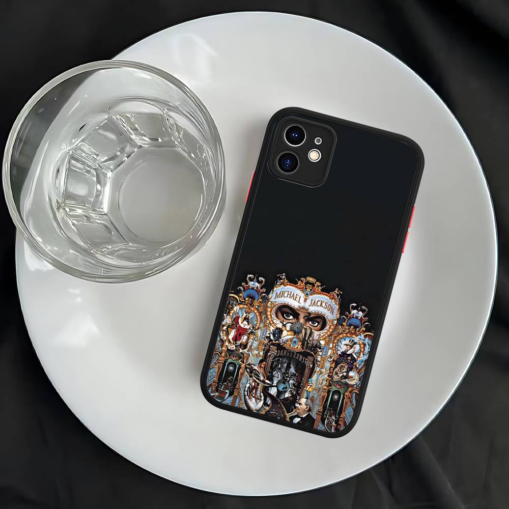 80s Pop Singer M-Michael J-Jackson Matte Transparent Phone Cover For IPhone Case 16 15 14 13 12 11 Pro Max X XS Max Plus