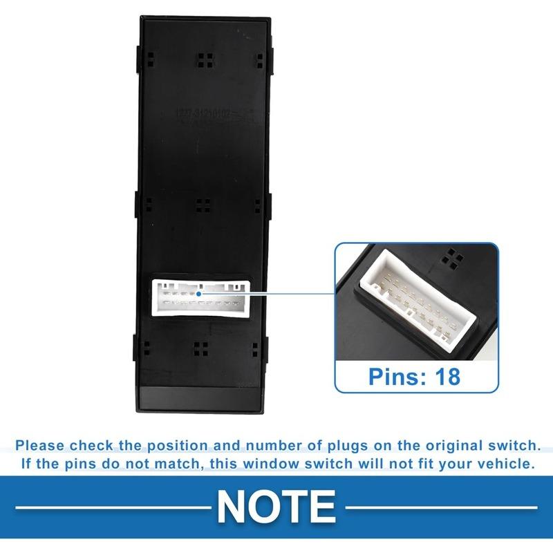 Driver Side Window Switch for Hyundai Ioniq 2017 2018 Front Left Electric Power Lifter Control Button Car Accessories