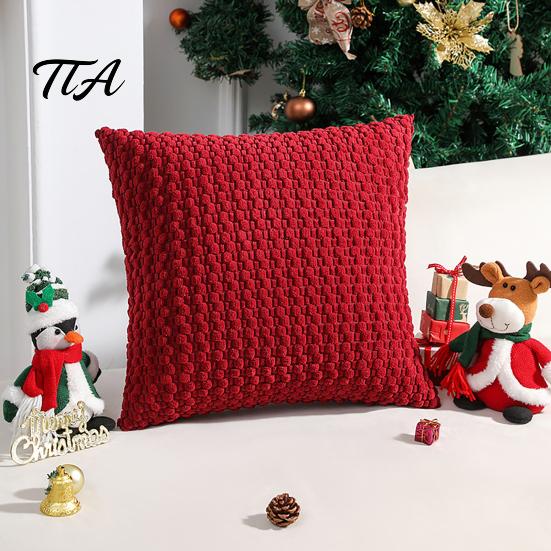 Three Dimensional Texture Pillowcase Corduroy Pillow Cover, Bubble Throw Solid Color Pillowcase, Decorative Sofa Cushion Cover Modern for Couch