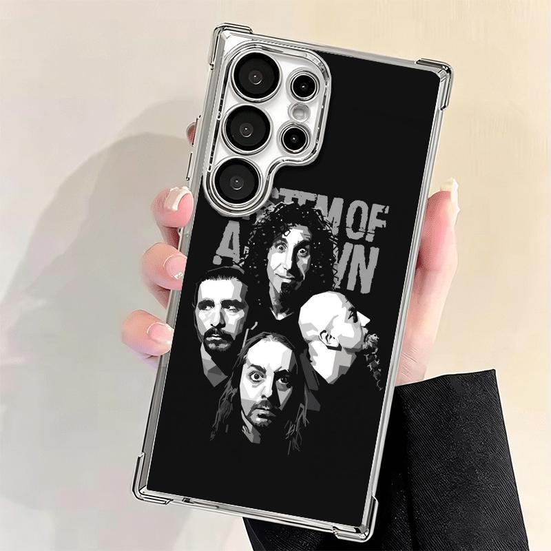 System Of A Down Soft Phone Case For Samsung Galaxy S26 Ultra S25 Edge S24 FE S23 Plus S22 S21 + S20 Plating Anti-Fall Fundas