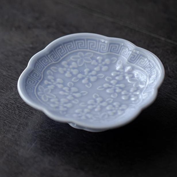 

Китайский керамический рельеф Поднос для дим-самов Высокий фруктовый поднос Домашний креативный поднос для сухофруктов Аксессуары для чайной церемонии