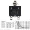 125-250V AC 50V DC Push Button Circuit Breaker 25Amp Thermal Overload Protector L1 Series Manual Reset Thermal Circuit Breaker 25A