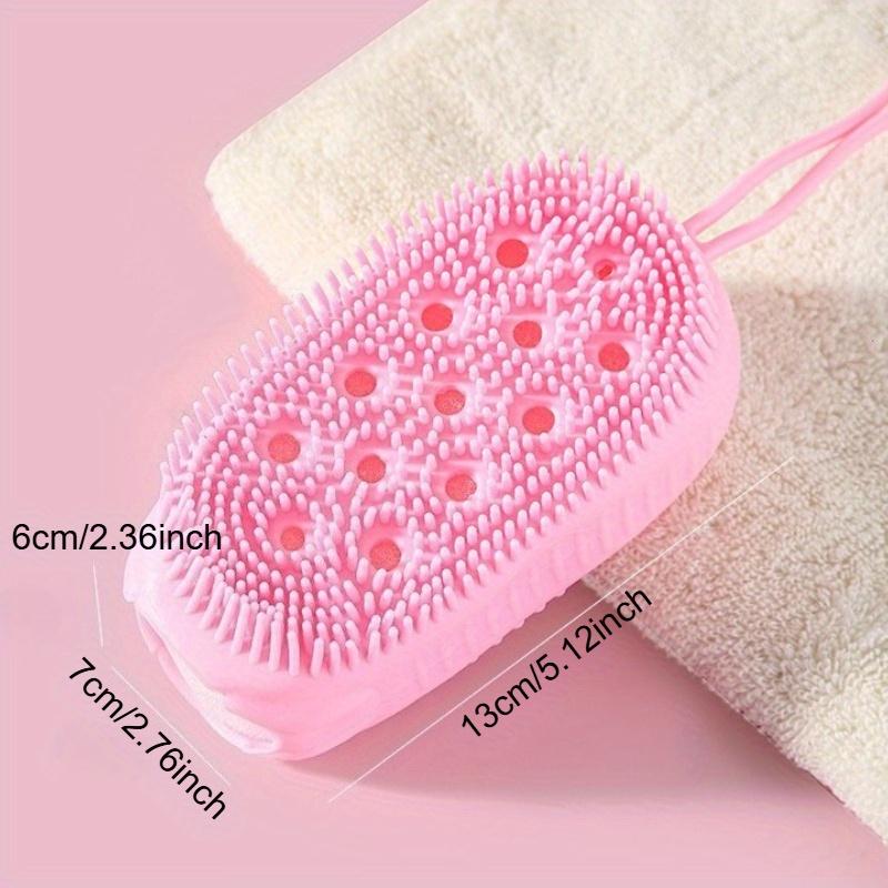 [Silicone Shower Brushes] 4pcs Silicone Shower Brushes | Ergonomic Design, Massage Brushes - Clean & Massage in One, Enhance Your Bathing Experience