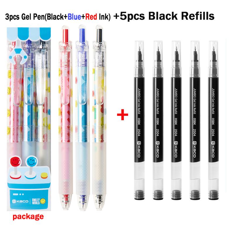 KACO X SMILEYWORLD Retractable Gel Pen,Cute Happy Vending Machine 1800M Large Capacity Quick-Dry Ink For Office School Homework