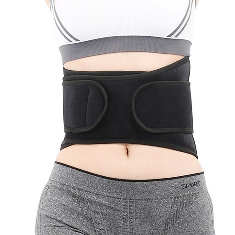 Exercise Fitness Waist Belt Keep Warm Yoga Sweaty Belt for Women Men Workout S чёрный