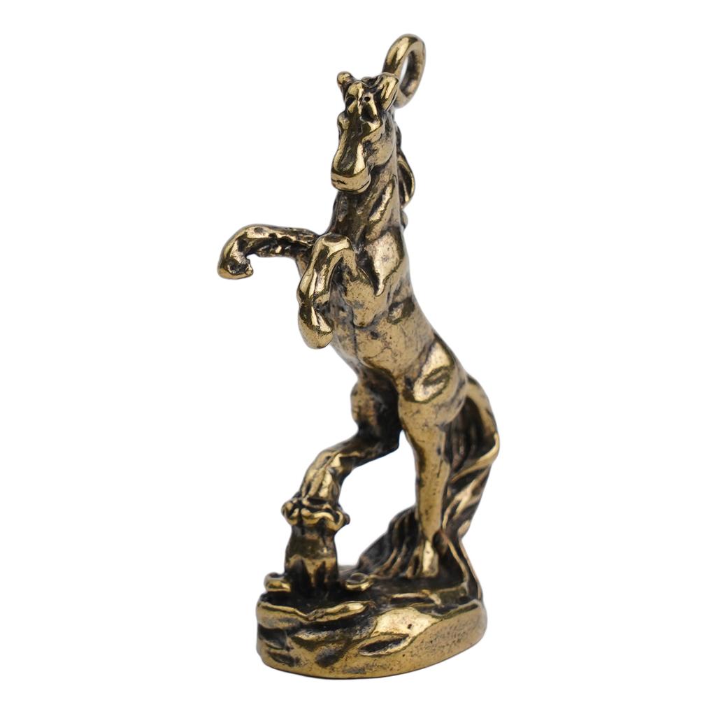Copper Horse Figurines Small Cute Home Desktop Decor Keychain Horse Office Living Room Tea Table Sculpture 2026 Horse Statue