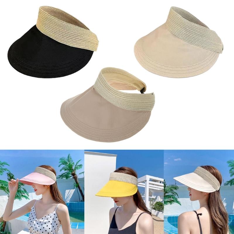 Beach Visor Summer Sun Hat Golf Cap Straw Sun Visor Golf Visor Women Visor Hat