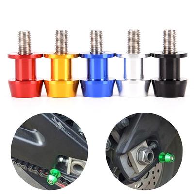 6/8/10mm Motorfiets Achterbrug Bobbins Slider Aluminiumlegering Swing Arm Schroef Sliders Moto Bobbins Standaard Arm Moto Uitrusting Accessoires