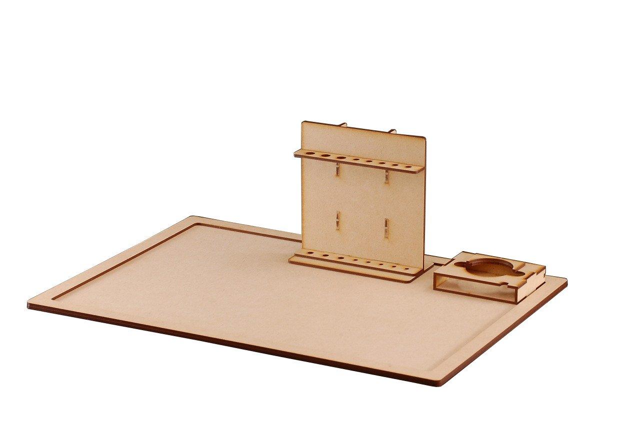 

Kobaani Model Studio Modeling Board Wooden Assembled Workbench for Model 2, Building, TW-024