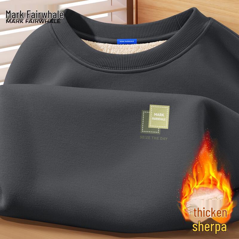 

Mark Fairwhale Men s Lamb Fleece Pullover Sweatshirt M
