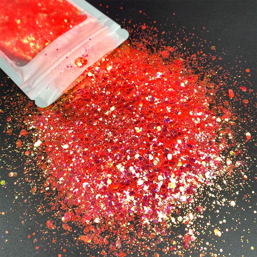 High-Gloss Colorful Nail Art Glitter Powder Gel