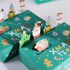 5/10Pcs Cartoon Christmas Kraft Paper Candy Gift Box Cookie Packing Box 2024 Christmas Party Decor Xmas Navidad New Year 2025