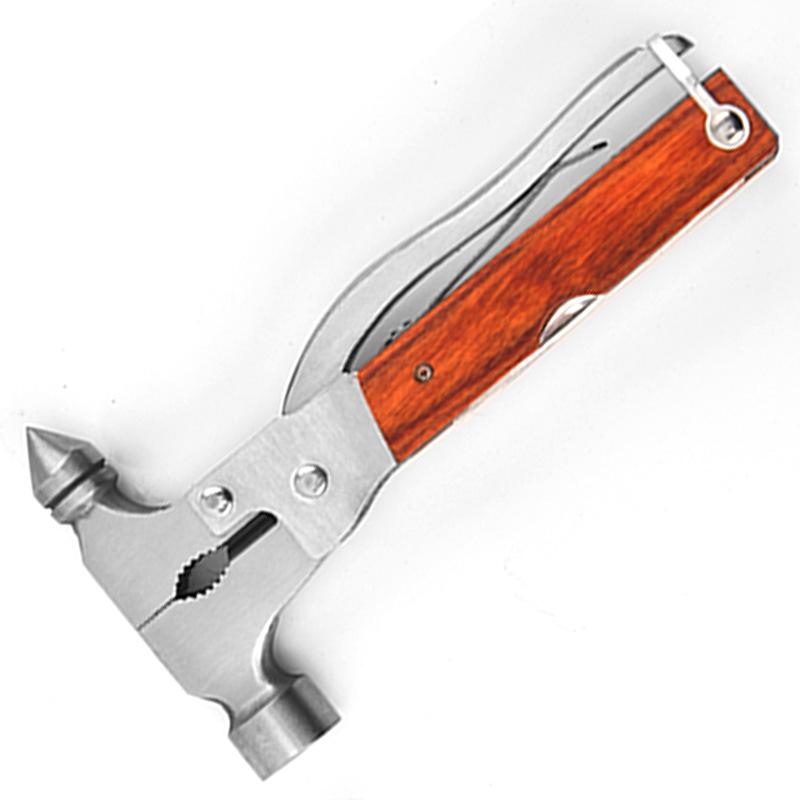 Outdoor Portable Stainless Steel Multi-functional Emergency Axes, Hammers and Camping First Aid Tools