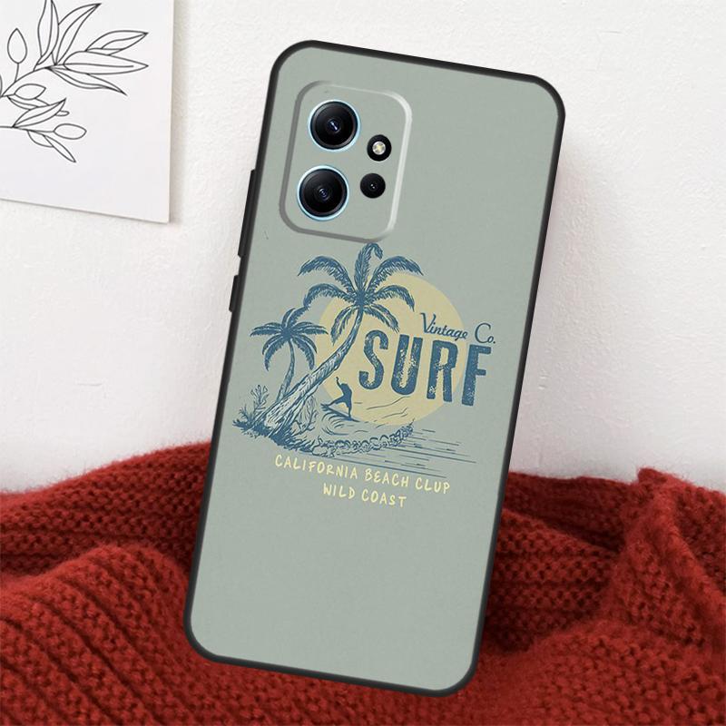 Palms Beach Surf Case For Xiaomi Redmi Note 13 9 10 11 12 14 15 Pro Plus Cover For Redmi 15 C 12C 13C 14C 10C
