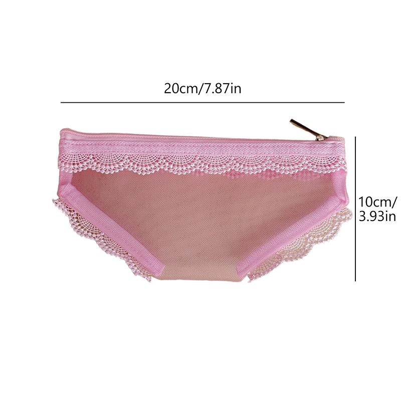 Slips Form Reise Kosmetiktasche Mode Mesh Kulturtasche Make-up Aufbewahrungsbeutel Transparente Reißverschluss Kosmetiktasche