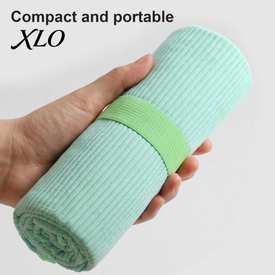 Foldable Outdoor Sports Towel Quick Dry Microfiber Beach Towel, Lightweight Sand Free Swim for Adults, Portable Essentials Absorbent Travel