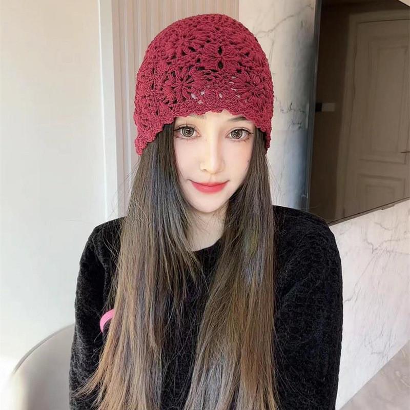 Knit Hat For Women With Breathable Tactile Texture For Autumn Fashion Style