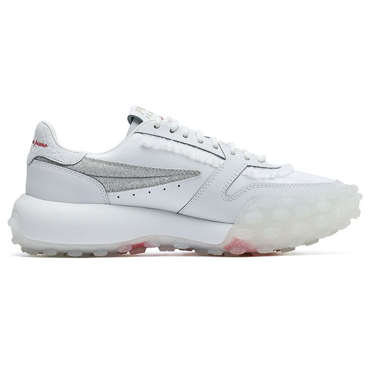 Fila Icona Gara Low-Top Sports Casual Shoes Women sneaker White Silver F12W223107FWA(S-BOX)