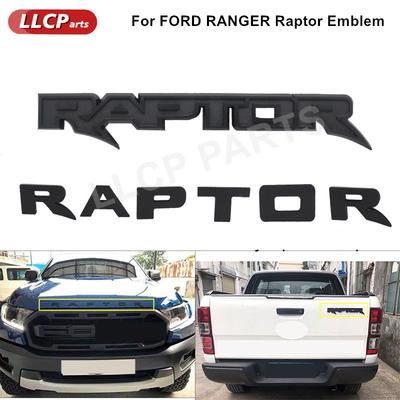MKO21 1PCS Rear Trunk Letter Sticker For Ranger Raptor SV1 F150 F250 F350 ABS 3D Front Hood Emblem Side Fender Emblem