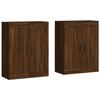 VidaXL Wall Cabinets 2 Pcs Brown Oak Engineered Wood 3198048