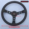 JDM MOD.07 Black Edition Steering Wheel Universal Deep Dish Racing Sports Steering Wheel