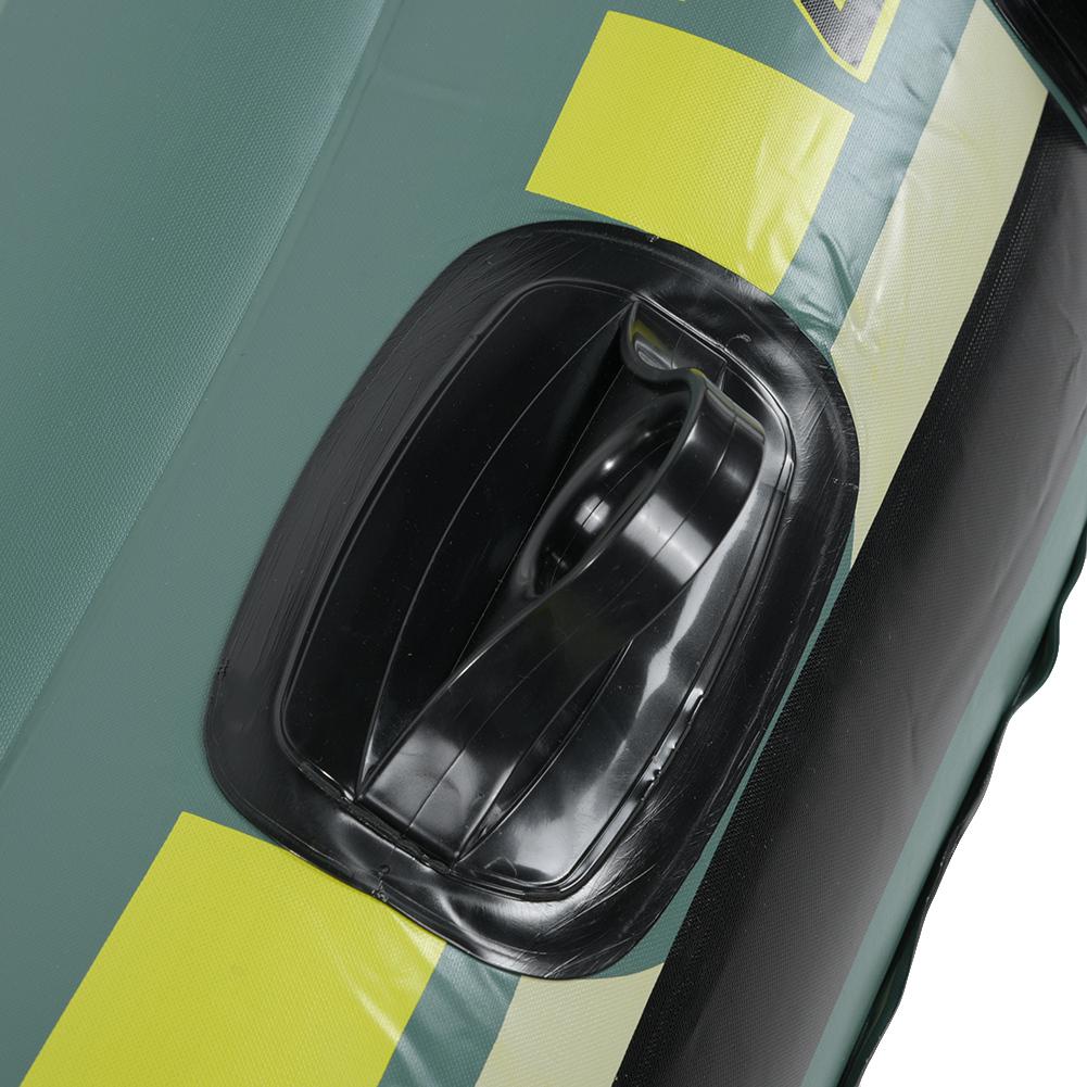 Zelený PVC nafukovací veslařský člun pro dvě osoby Rybaření Driftovací potápěčský člun Záchranný člun pro 2/3 osoby