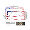 2Pcs American Flag License Plate Frame,Car Number Holders US Car Frame Covers for
