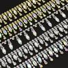 10Yards Rhinestone Tassel Sparkle Diamond Crystal Rhinestone Chain Clothing Bag Trim DIY Arts Crafts Wedding Gift Decoration