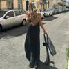 2026 European Summer Women's Polka Dot V-Neck Spaghetti Strap Backless Dress
