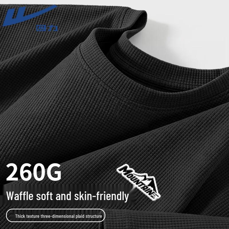 

Мужская дышащая футболка Warrior с вафельной текстурой и круглым вырезом M