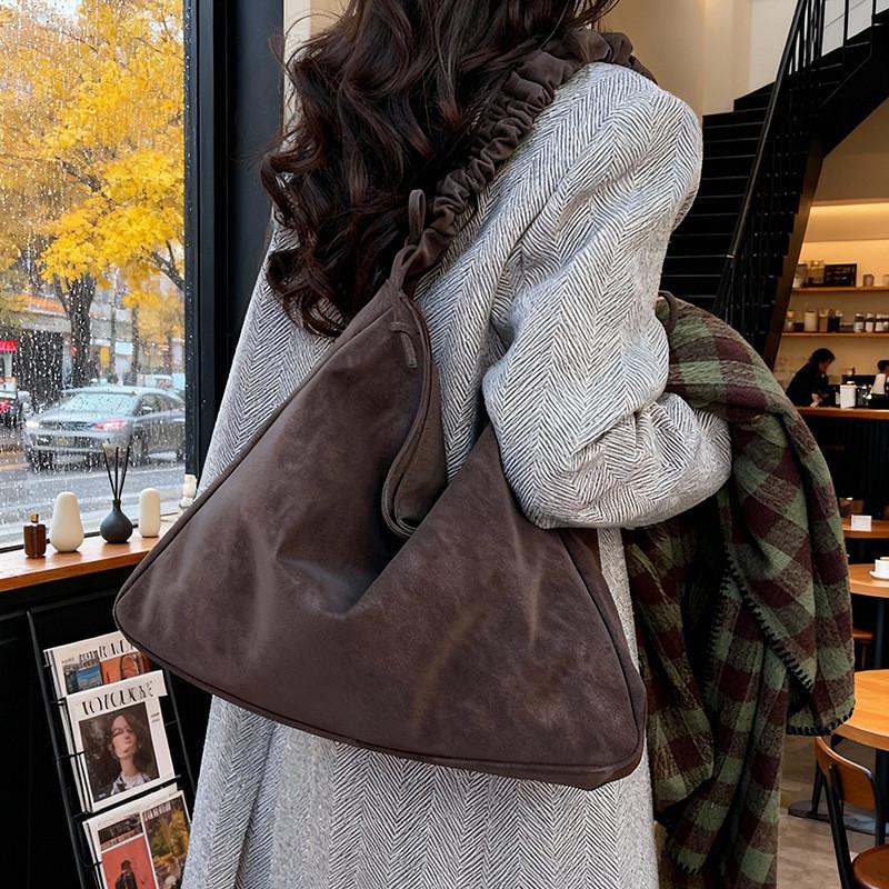 Pu Shoulder Bag For Women With Vintage Design And Top Handle For Daily Use