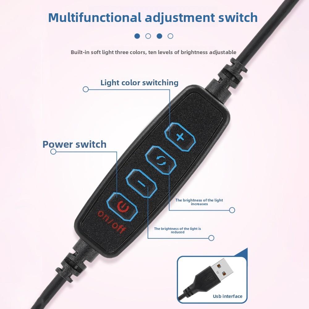 Folding Fill Light Phone Stand Desktop Fill Light Phone Holder  Mobile Accessories