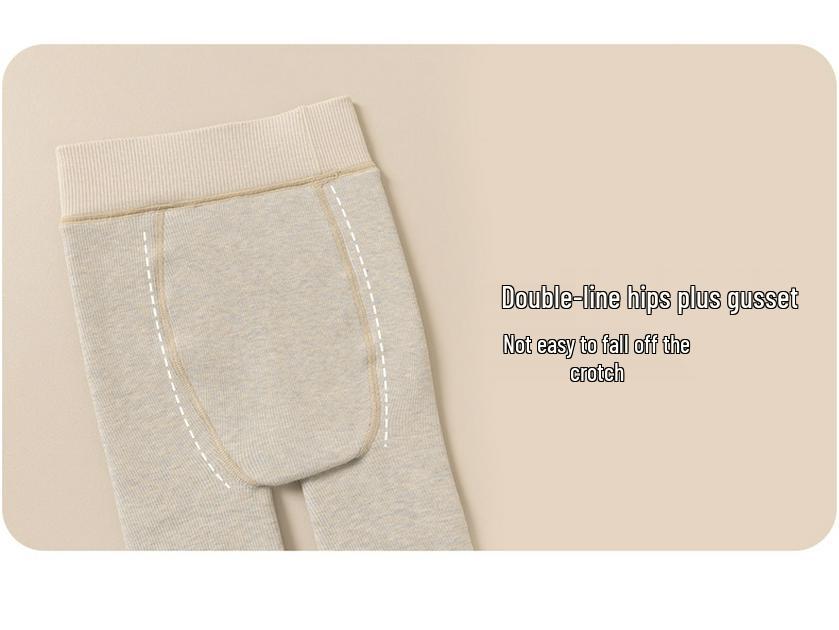 Girls' Super Thick Cotton Striped Leggings - Warm, Extra Thick Tights for Autumn & Winter