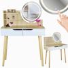 Scandinavian Cosmetic Dressing Table with LED Mirror SCANDI