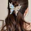 Summer French Butterfly Hair Clips Sweet Hair Claw Clip Cute Fairy Shark Clip Hairgrip Girls Ponytail Holder Hair Accessories