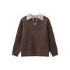 Men's High-End Old Money Style V-Neck Polo Knit Sweater for Autumn/Winter