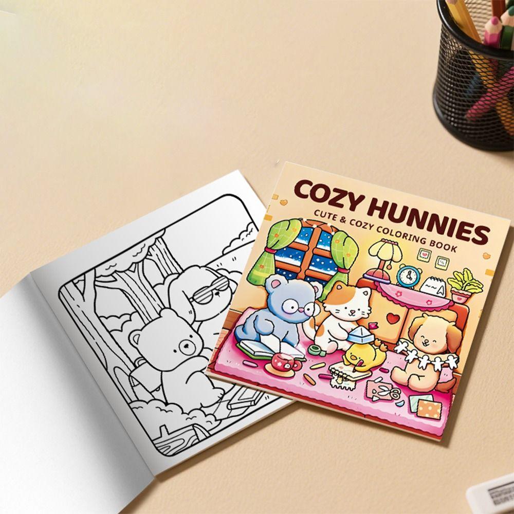 Cartoon Graffiti Painting Book Stress Relief Paperback Funny Doodles Book  for Adults And Teens