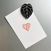 Plant Leaf Pattern Acrylic Refrigerator Magnets - Soft, Magnetic, Decorative Patches