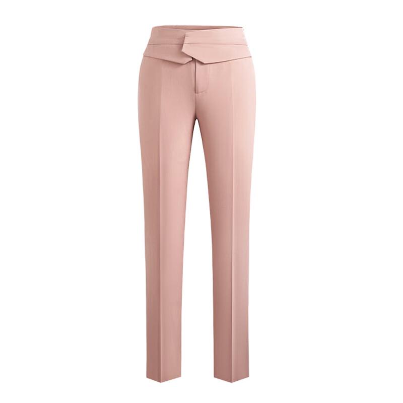 Troloman Women's High-Waisted Straight Leg Cropped Suit Pants