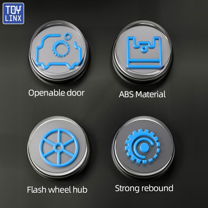 ToylinX 1/18 410PCS Polizeiauto Baustein Modellauto Lernen Entwicklung Puzzle Montage Spielzeug Kinder Weihnachts- Geburtstagsgeschenk