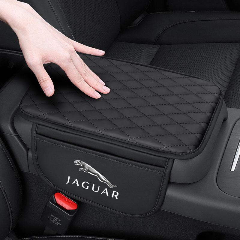 Leather Auto Consoles Car Armrest Cushion with Storage Styling For Jaguar XF XE XJ XJ8 X351 F Pace X Type F Type Necklace Tijera Ropa Llavero