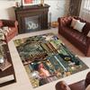 Gothic Illustrations Customize Your Name Floor Rug Office Rug Design for Dining Room Playrooms Outdoor Bedrooms Antislip Carpet Office home decor