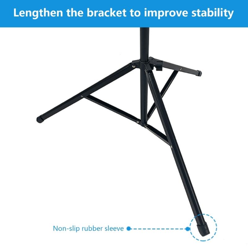 Music Stand for Sheet, Metal Sheet Music Stand Portable Adjusted Podiums Stand with Tripod Base and Sheet Music Folder