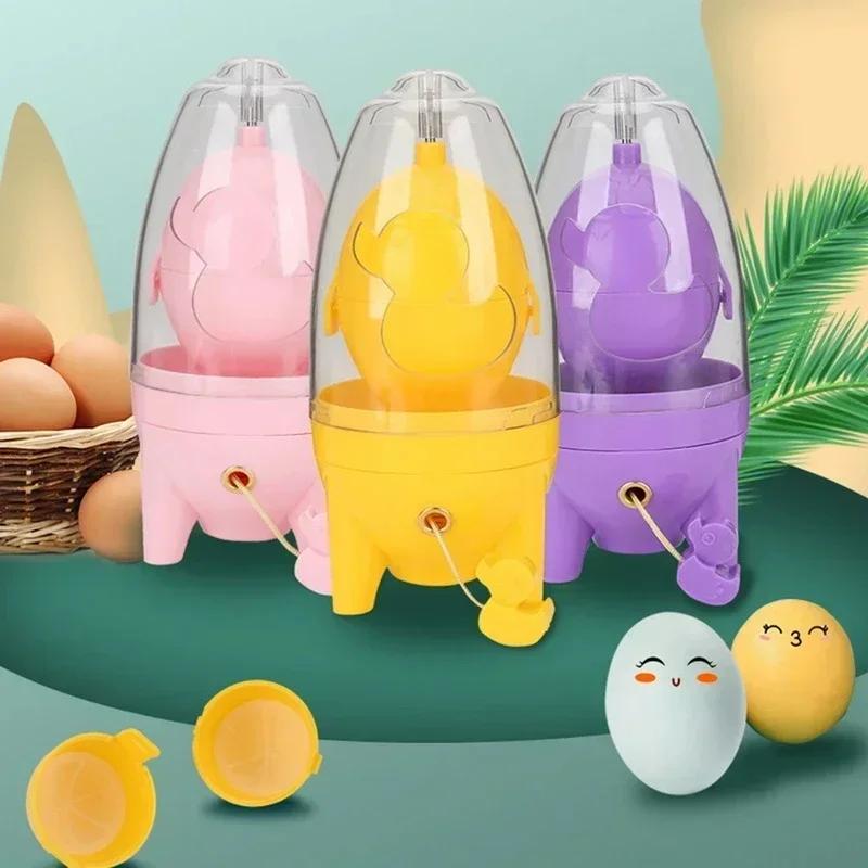 Manual Golden Egg Puller Scrambler Household White Yolk Mixer Kitchen Tool Mix Manual Scrambler Convenient Without Breaking Eggs