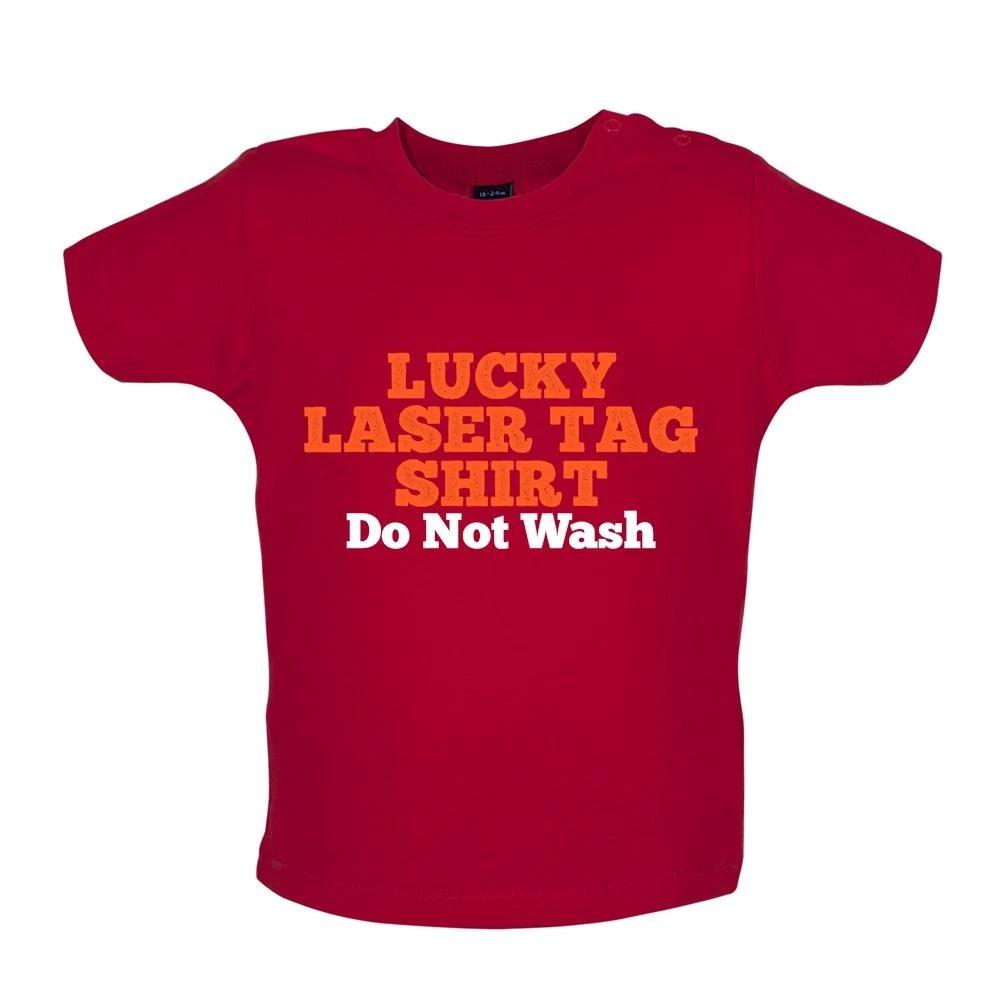 Lucky Laser Tag Shirt Do Not Wash - Baby T-Shirt / Babygrow - Game Team Love Fan 130