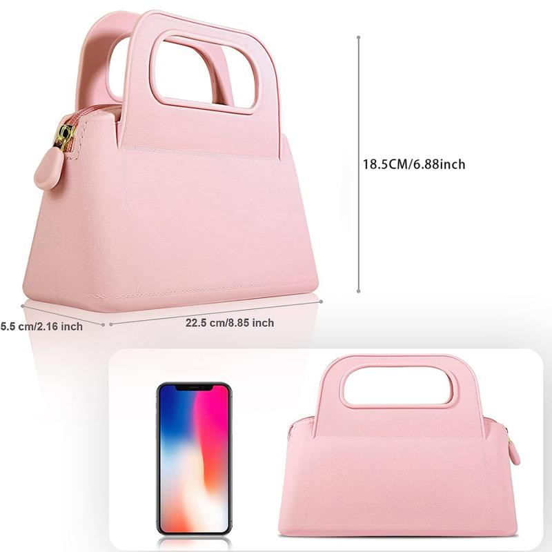Silicone Handbag Women'S Cosmetic Bag Silicone Zipper Cosmetic Bag Travel Women'S Makeup Brush Holder Organizer Cosmetic Bag