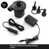 Compact Electric Air Pump Fast Inflate Deflate with Multiple Plug Adapters for Camping Travel Air Bed Use