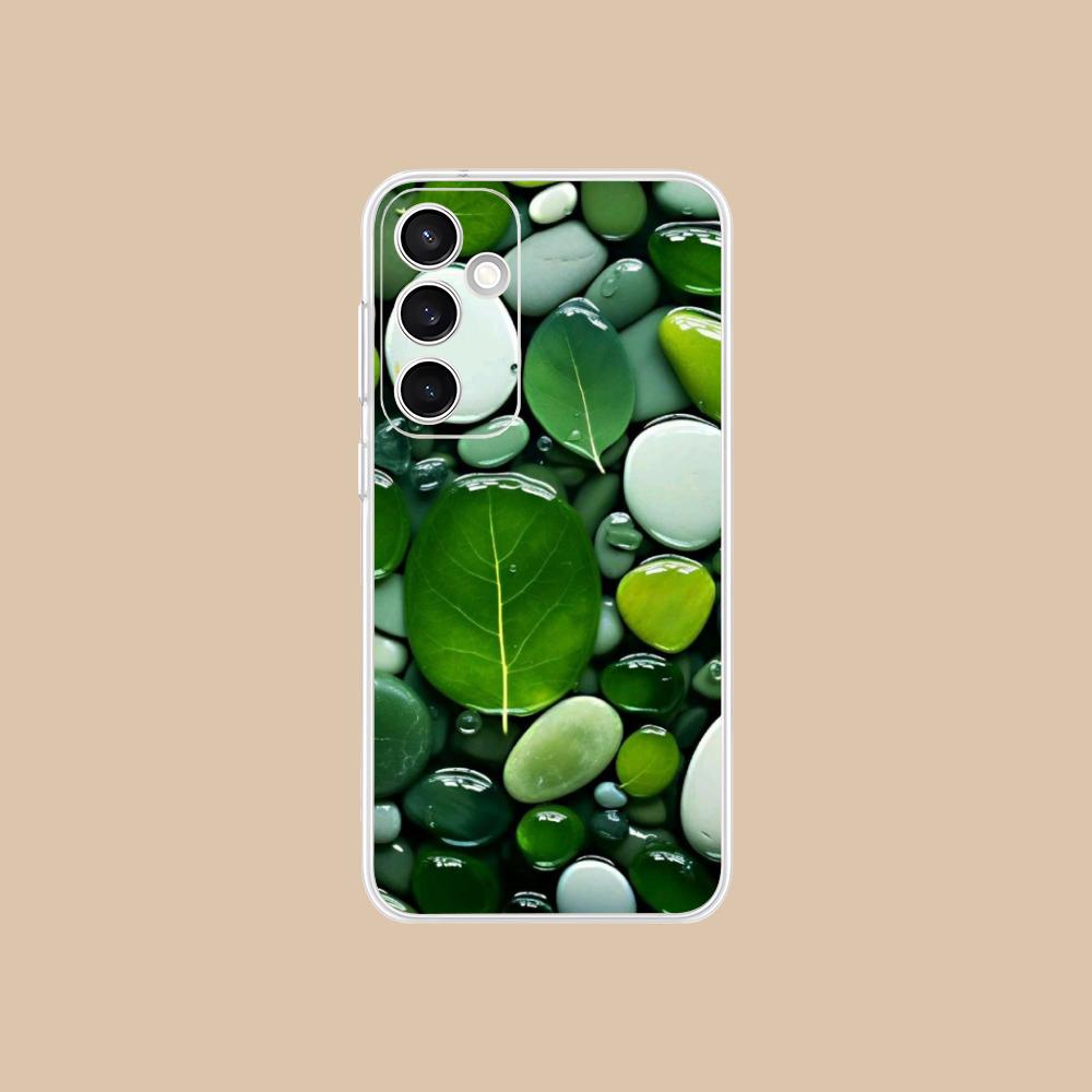 

Aesthetic Stones Mobile Phone Case for Samsung Galaxy S25 S24 S23 S22 S21Plus FE Ultra Clear Colorful Cover Cellphones Cover Galaxy S24