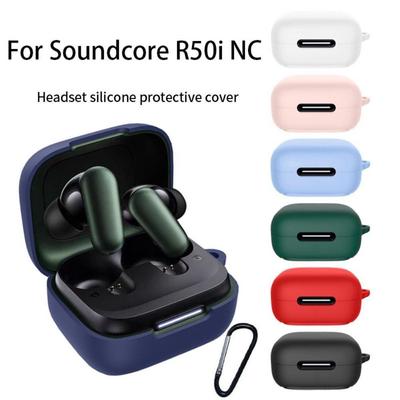 Mini Bluetooth Earbuds Protective Shell Case With Hook For Wireless Earbuds For Soundcore R50i NC Earphone Silicone Cover