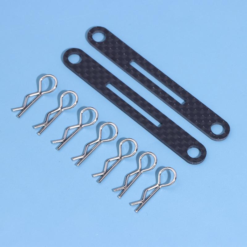 Für Tamiya Tt02 Xv01 Xv02 1/10 Rc Auto Upgrade Teile Kohlefaser Unsichtbare Karosseriehalterung Pfosten Vorne Hinten Karosseriehalterung Querträger